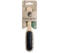 IPPA Srl BOREAL SPAZZOLA CAPELLI PNEUMATICA LEGNO NATURALE RETTANGOLARE PICCHI PLASTICA