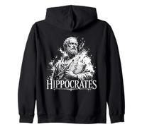 Ippocrate Antica Medicina Greca Medico Icona Felpa con Cappuccio