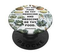 Ippocrate Medicina Inspirational Detto con Verdure PopSockets PopGrip Adesivo