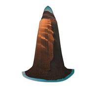 IPPONGET Mantello con cappuccio con stampa di dune di sabbia, decorazioni per feste a tema vampiro, giochi di ruolo, cosplay gotico