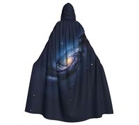 IPPONGET Universo Via Lattea Galaxy Stampa Unisex Full Length Cappuccio Spooky Halloween Costume Accessorio Medievale Strega Vampiro