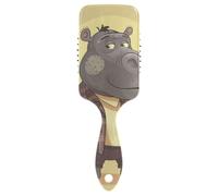 Ippopotamo al lavoro Cartoon delicato cuoio capelluto massaggiatore crescita dei capelli Massaggio del cuoio capelluto progettato per l'asciugatura con manico ergonomico cepillo para cabello
