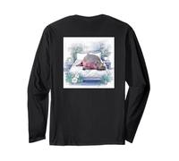 Ippopotamo Che Dorme nel Letto Maglia a Manica