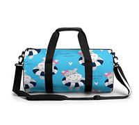 Ippopotamo Con Anello Nuoto Borsa Da Palestra Portatile per Donne E Uomini Borsa Da Viaggio per Sport Stampa Gymbag Divertente Yoga Bag