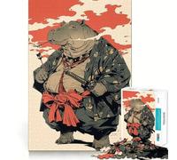 Ippopotamo Samurai, puzzle da 1000 pezzi per adolescenti, stimola la memoria, favorisce la calma, stimola la fantasia, crea una piacevole sorpresa (38x26cm)