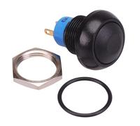 IPR3SAD2 APEM Interruttore A Pulsante Momento Nero 12mm SPST IP67