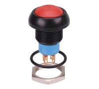 IPR5SAD6 APEM Rosso Momentanea 12mm Interruttore a Pulsante Spdt IP67