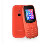 IPRO A21 Mini Telefono Cellulare GSM 2G Dual Sim - Display 1.77" a Colori, Ram 32MB, Rom 32MB, Bluetooth, Fotocamera, Radio FM, Sveglia, Torcia LED, Cellulare per Anziani Facile da Usare, Rosso