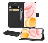 iPro Accessories Custodia per Honor 400, in pelle, a portafoglio, con supporto, chiusura magnetica, con scomparti per carte di credito, colore nero