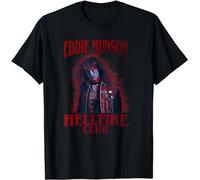 IPROCAS 4 Eddie Munson Hellfire Club Blood Splatter T-Shirt(Small)