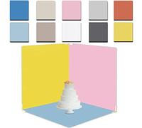 iProtech Morandi - Fondali fotografici a doppia faccia, con 3 freni, impermeabili, riutilizzabili, 40,6 x 40,6 cm, 5 pezzi