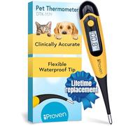 iProven Termometro per animali domestici (Termometro) per rilevamento preciso della febbre - Adatto per gatti/cani - Termometro impermeabile per animali domestici - Letture rapide termometro per gatti