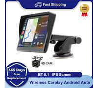 IPS 7 pollici portatile WIFI wireless Carplay Android Auto autoradio lettore video multimediale telecamera di retromarcia per Apple o Android