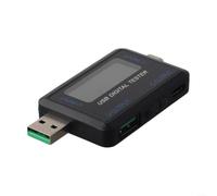 IPS Schermo USB Volt Amp Meter 0-8A Monitor in Tempo Reale (USB+Type-Cport)