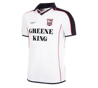 Ipswich Town FC 2000-01 Away Retro Football Shirt, bianco, XS