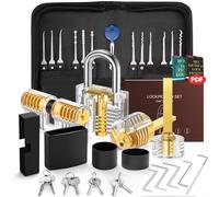 IPSXP Set Fabbro, Set Grimaldelli da 32 Pezzi Grimaldell 32 Piezas Con 4 Cierres