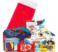 ipt Calzetta della Befana con Tazza e Porta merenda Personaggio a Scelta Regalo Bambini Bimbi Dono Carbone dolcetti Dolci epifania Calza Camino vecchina Scopa (Spiderman)