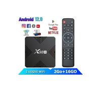 IPTV Box Android 12.0 Smart TV Box IPTV Box Allwinner H618 2 GB + 16 GB BT5.0 WiFi HD 4K/3D/H.265 10/100M Lettore multimediale Netflix