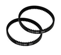 IpuDis 2PCS Trasmissione a Cinghia Dentata HTD186-3M Compatibile con Karcher FC3 FC5 Detergente for Pavimenti Duri X.605-500 Cinghia di Ricambio Compatibile con Karcher FC3 Fatto di Materiali di Alta