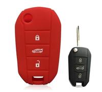 IPUDIS Custodia in Silicone per Chiave Auto FOB per Opel Corsa DFA Grandland X Crossland Combo C Custodia per Citroen C4 Cactus C5 Aircross Berlingo