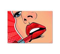 IPUDIS Roy Lichtenstein Poster Rossetto Rosso Donna Tela Pittura Moderna Arte della Parete Roy Lichtenstein Stampe per la casa Pop Art Decor Immagine 50x70 cm Senza Cornice