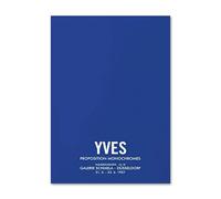 IPUDIS Yves Klein Poster Blu Yves Klein Le Pittura Monocromatica Yves Klein Tela Wall Art Yves Klein Stampe per la Decorazione della Parete di casa Immagini 50x70 cm Senza Cornice