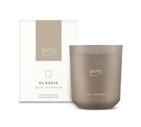 ipuro Candela profumata classica decorativa - CACHEMIRE | Candela profumata in vetro con rosa delicata e ribes piccante su legno di cedro e ambra, candele con profumo duraturo, candela profumata in