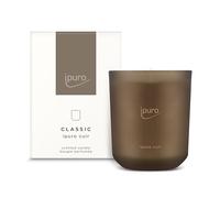 ipuro Candela Profumata Classica Decorativa CUIR in Vetro - Note di Agrumi, Vaniglia, Pelle e Legno Scuro | Lunga Durata