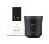 ipuro Candela profumata classica decorativa - NOIR | Candela profumata in vetro con rosa, patchouli, legno di sandalo, eucalipto e aroma di cocco, candele con profumo duraturo, candela profumata per