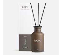 ipuro Classic CUIR Profumatore per ambienti 240 ml | Profumatore per ambienti con note agrumate, vaniglia, cuoio e legni scuri - Diffusore di fragranza con bastoncini