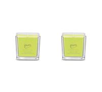 ipuro Essentials Lime Light - Candela profumata trasparente, 125 ml (Confezione da 2)