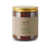ipuro FUNCTIONALS - Candela profumata al basilico, neutralizza gli odori della cucina con profumo di basilico, menta e foglia di pomodoro, candela con olio essenziale di basilico per aria fresca in