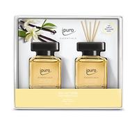 ipuro - Profumo essenziale per ambienti con vaniglia, legno di sandalo, liquirizia, fiori di pesca e caramello profumato | Diffusore con bastoncini | Deodorante per la casa