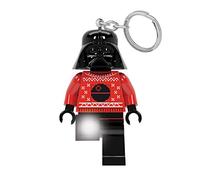 IQ Lego Star Wars Darth Vader Ugly Sweater Portachiavi con torcia e LED - figura da 76 mm - 2 batterie CR2025 incluse