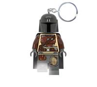 IQ Lego Star Wars The Mandalorian Portachiavi con torcia e LED - figura da 76 mm - 2 batterie CR2025 incluse