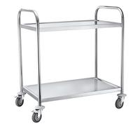 IQE - Industrial Quality Equipment Iqe - Qualità industriale attrezzatura Ewh carrello in acciaio INOX 200 - 2 ripiani capacità 100 kg, 845 x 525 x 940 mm
