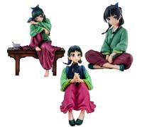 IQITOYS Tre tipi Maomao Figure The Apothecary Diaries Anime Figure Seduto Postura Desktop Modello Statua Decorazione Carina Materiale PVC Regali per i Fan (A+B+C)