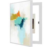 IQOAIJ Copertura Quadro Elettrico Decorativa Nascondi Contatore Quadri Copri Contatori Elettrici da Parete,3,white50X60cm