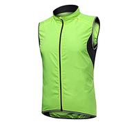 IQOAIJ Gilet Ciclismo Uomo Donna Antivento Impermeabile Catarifrangente Traspirante Estivo Leggero Smanicato Bici Giacca Running Gilet per Jogging Moto Pesca Bike,3XL