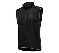 IQOAIJ Smanicato Ciclismo Uomo Donna Impermeabile Riflettente Gilet Bici Uomo Antivento Antipioggia Gilet Ciclismo Gilet Running Estivo,5XL
