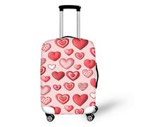 IQOPPEDR Candy Heart Valigie Cover Design Personalizzato Il Tuo Nome e Numero Lavabile Resistente Protezione Per Bagagli Da Viaggio Adatto per Donne Uomini Viaggi Vacanza, S, Cuore di caramella, S