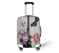 IQOPPEDR Custodia protettiva in elastan per valigia da viaggio da 45,7 a 55,9 cm, Butterfly 3, S(18"-21"), Butterfly 3, S(18"-21"cover)