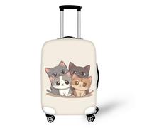 IQOPPEDR Lovely Family Cat - Custodia per valigia personalizzata da 45,7 cm per uomo e donna, lavabile, accessori per bagagli per viaggi a lunga distanza all'aperto, M, adorabile gatto familiare, M