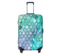IQOPPEDR Mexican Sugar Skulls Flowers Design Elastico Bagagli Protezione Anti-Graffio Travel Essentials Valigia Custodia Adatta Taglia L per Bagagli da 63,5 a 71,1 cm, Bilancia a forma di sirena.,