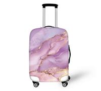 IQOPPEDR Rosa Marmo Texture Dei Bagagli Coperture per Viaggi Donne Valigie Protettore Elastico Caso Dei Bagagli Protettore Cassa, Marmo rosa., L(26"-30" cover)