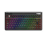 iQunix OG80 DARK SIDE Tastiera Meccanica Layout UK Wireless RGB TKL Retro Keyboard con 2.4GHz / Bluetooth 5.1 / Wired Type-C, Tilted F-Row, Hot-Swap Cherry MX Reds, per Windows PC/Mac