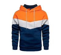IQYU Felpa con cappuccio Morbido Uomo 2023 Autunno E Inverno Strada Casual Maglione Sportivo Sciolto Sutura Lato Sacchetto Di Colore Corrispondente Gioventù Con Cappuccio Maglione Bodybuilding Felpa