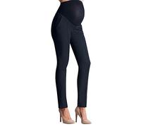 IQYU Leggings strappate per donne incinte, pantaloni a pancia scoperta, supporto per l'allattamento, jeans per la maternità, pantaloni da gravidanza, abito da donna, moda premaman, 5-blu oltremare, L