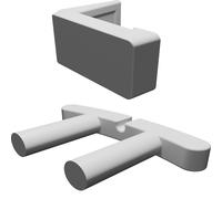 IR Blaster Mount for LG 55UH615A TV Compatible with Logitech Harmony Mini