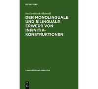Ira Gawlitzek-M Der monolinguale und bilinguale Erwerb von In (Copertina rigida)